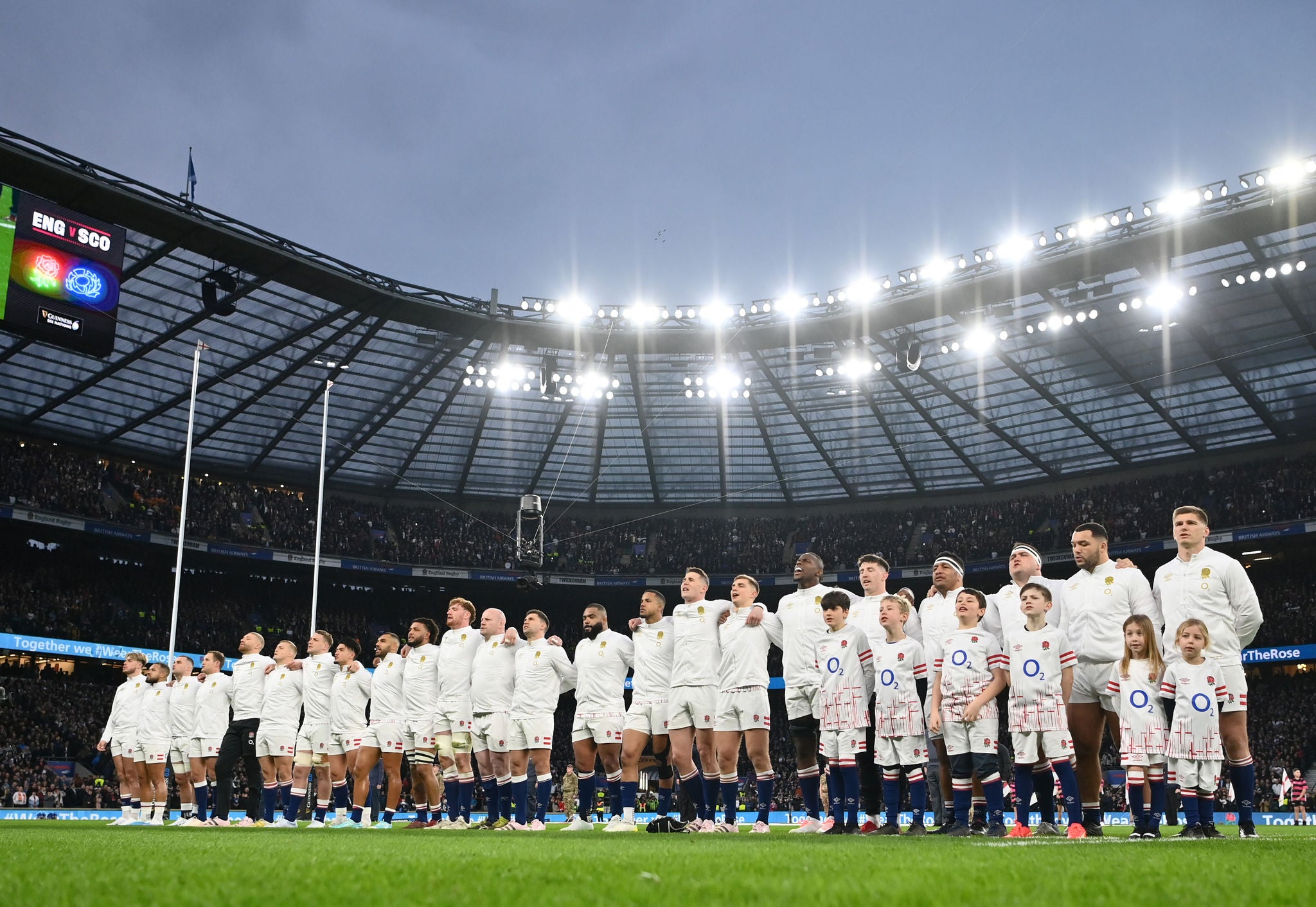 LONDON, ENGLAND - NOVEMBER 19: Maro Itoje of England walks out onto the field after half time during the Autumn International match between England and New Zealand at Twickenham Stadium on November 19, 2022 in London, England. (Photo by Alex Davidson - RFU/The RFU Collection via Getty Images)
